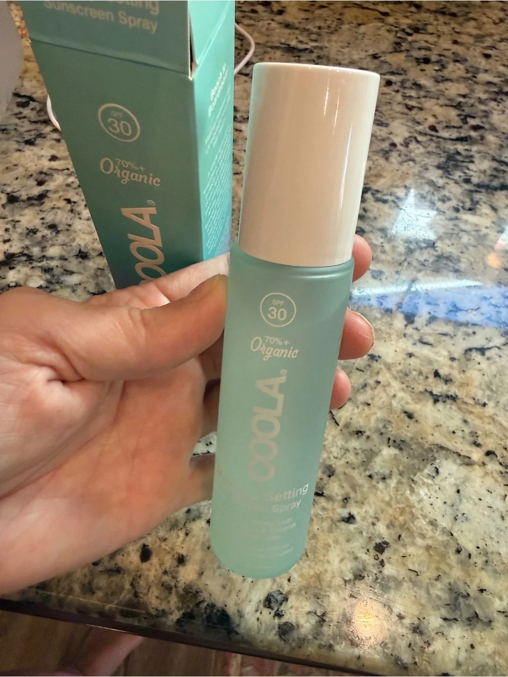 NIB- COOLA Makeup Setting Sunscreen Spray SPF 30 - never used